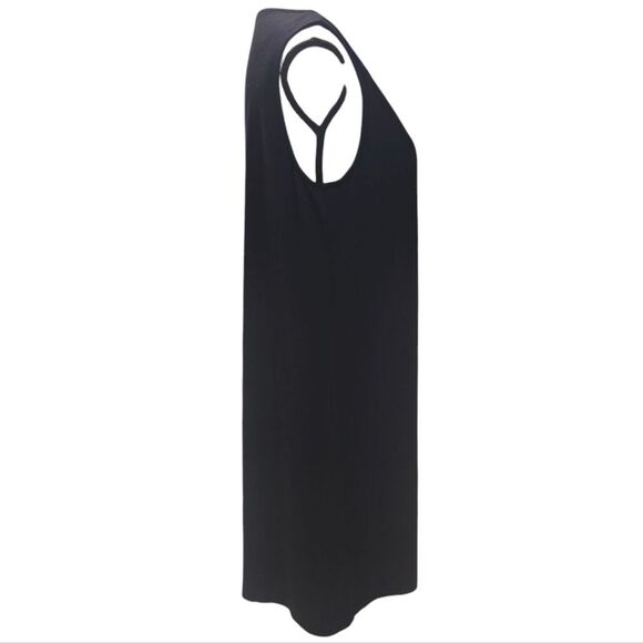 Eileen Fisher Viscose Tank Dress In Black Women's Medium - Picture 3 of 9